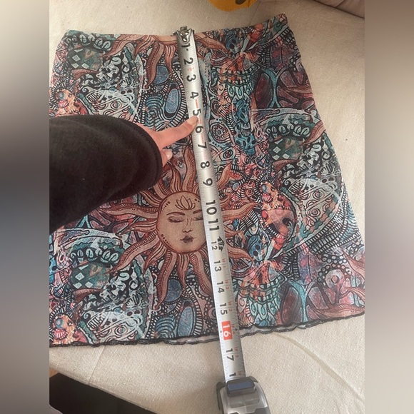 90’s Y2K vintage celestial print mini skirt - Picture 4 of 4